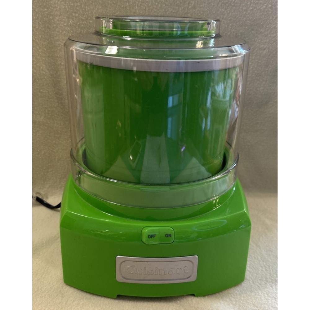 Cuisinart Ice Cream Frozen Yogurt & Homemade Sorbet Maker Lime Green 1.5 Quart